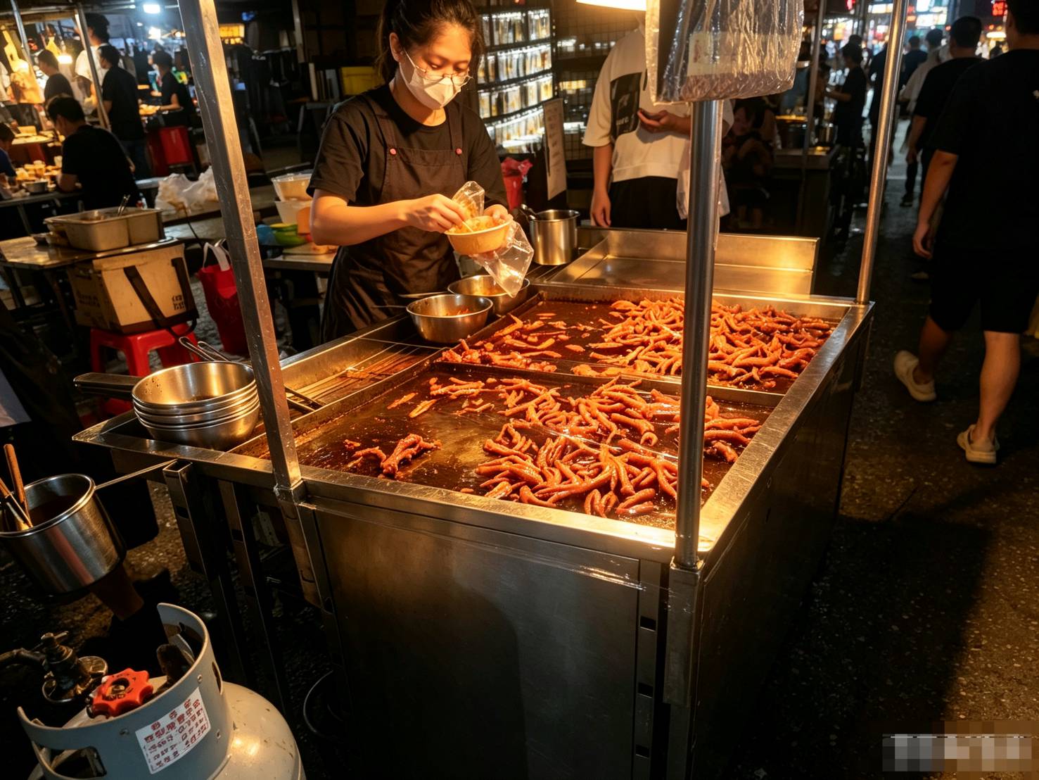 台南小北夜市阿富滷味代購 - 排隊雞爪宵夜美食代排隊外送 - 台南小跑腿
